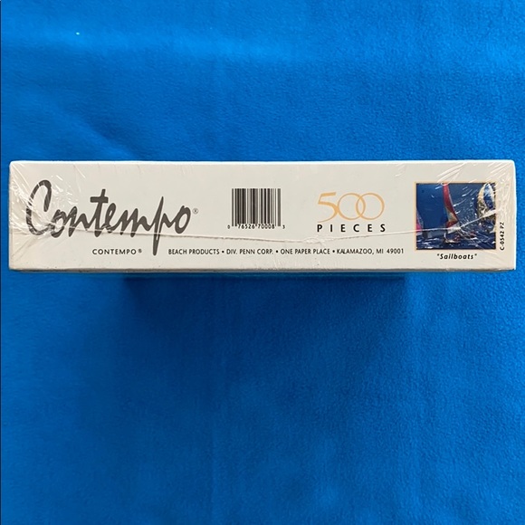 🌸 2/$15 🌸 Contempo 500 Piece Puzzle “Sailboats” 1990’s NWT - Picture 3 of 3